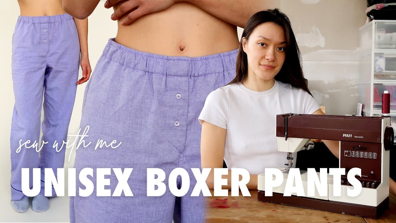 DIY Boxer Scandi Pajama Pants Unisex Trousers Sewing Tutorial With Pattern YouTube DIY Boxer Scandi Pajama Pants Unisex Trousers Sewing Tutorial With Pattern YouTube