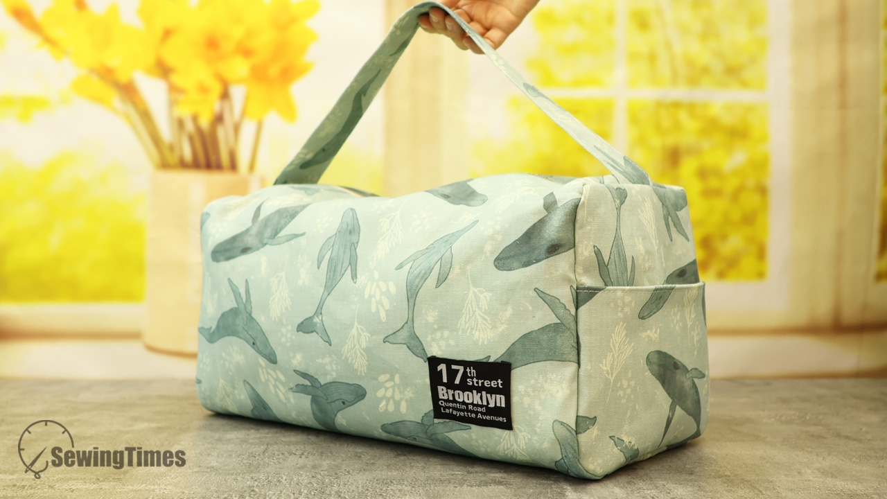 DIY Square Duffel Bag With Side Pockets Diy Pouch And Bag With Sewingtimes