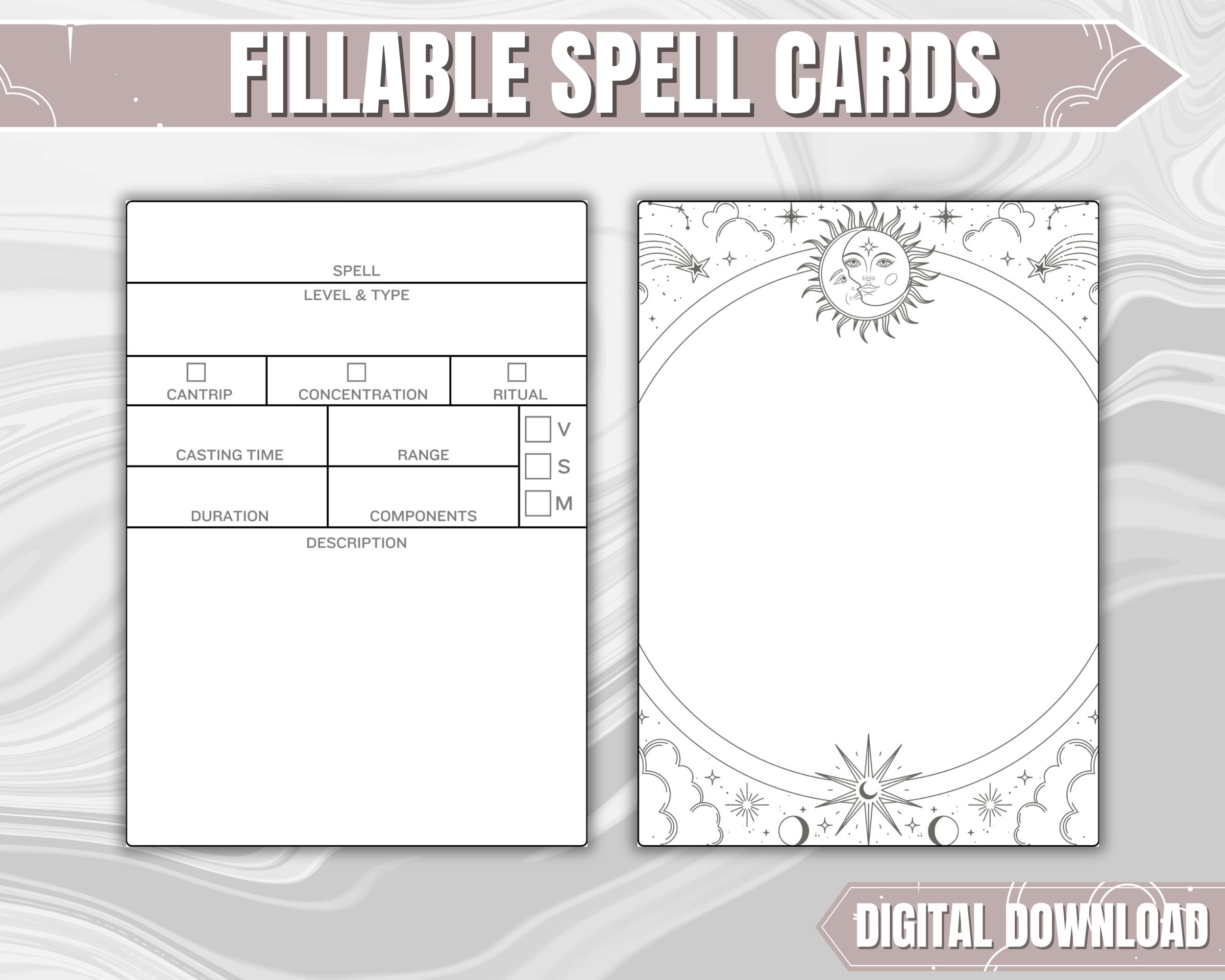DND Spell Cards ENGLISH VERSION Dungeons And Dragons 5th Edition Blank Pdf Fillable Spell Cards Dnd Gifts For Dms And Players Etsy DND Spell Cards ENGLISH VERSION Dungeons And Dragons 5th Edition Blank Pdf Fillable Spell Cards Dnd Gifts For Dms And Players Etsy