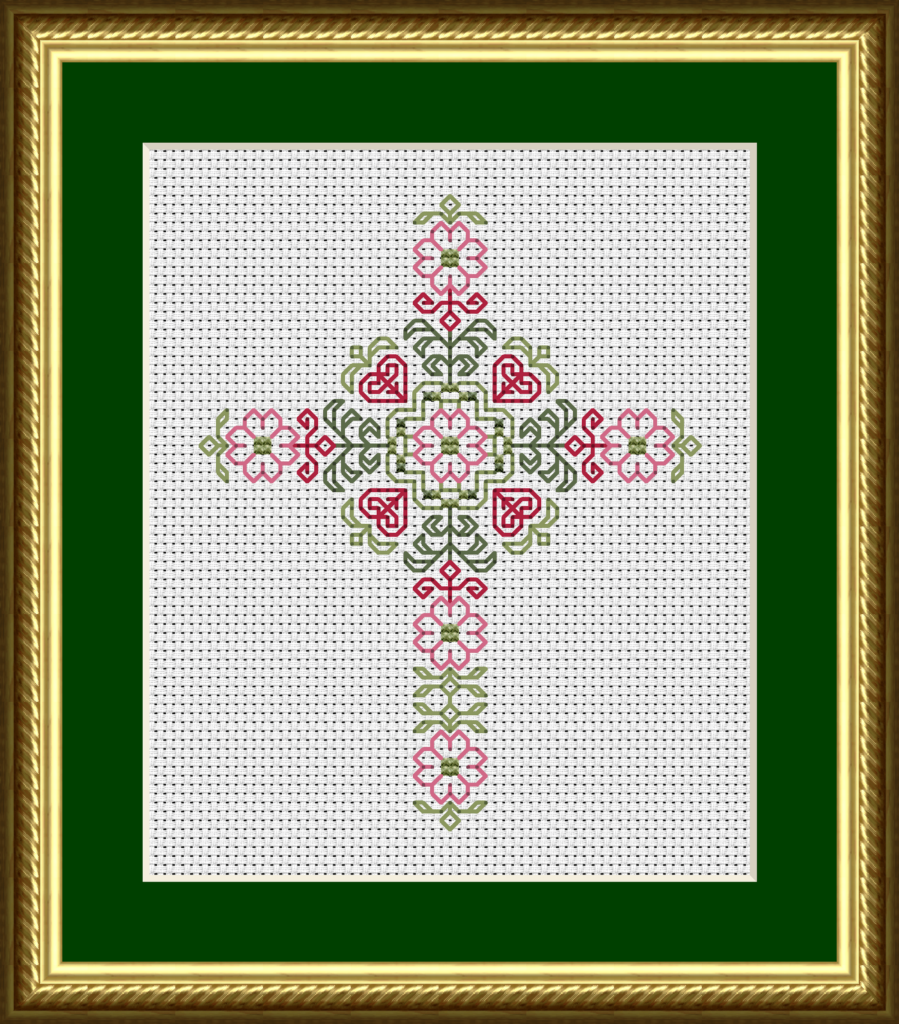 Dogwood Flowers And Hearts Cross Cross Stitch Pattern 4800 Happiness Is HeartMade Cross Stitch Patterns