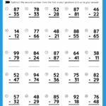 Double Digit Subtraction Free Worksheet For Kids SKOOLGO Worksheets Library