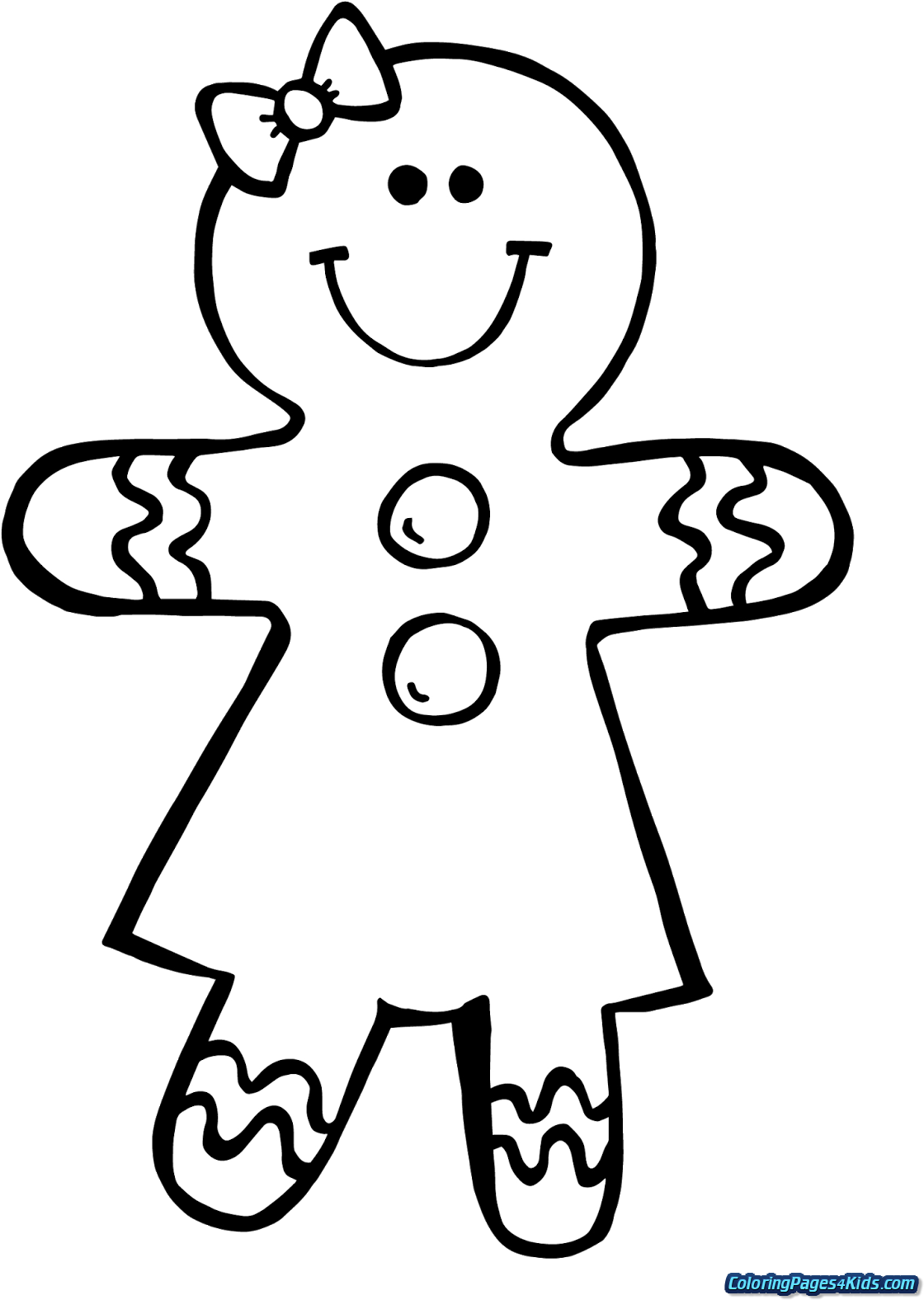 gingerbread man coloring pages