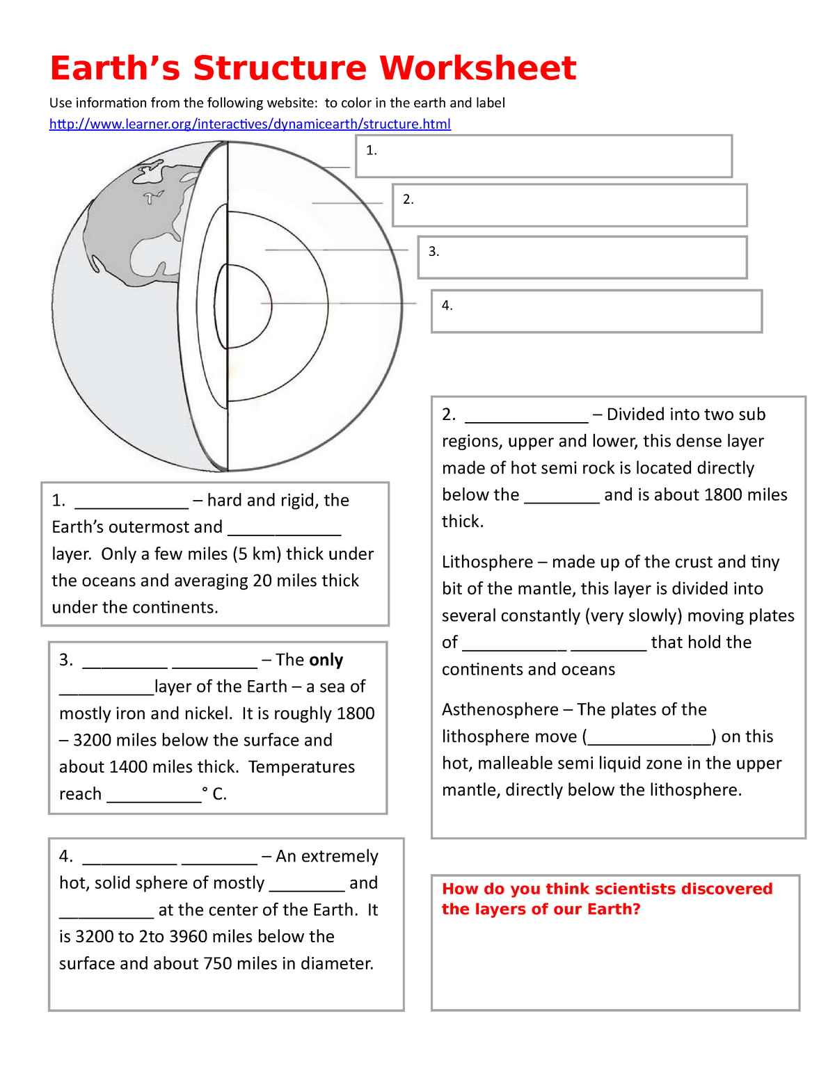 Earths Structure Worksheet Earths Structure Worksheet Use Worksheets Library Earths Structure Worksheet Earths Structure Worksheet Use Worksheets Library