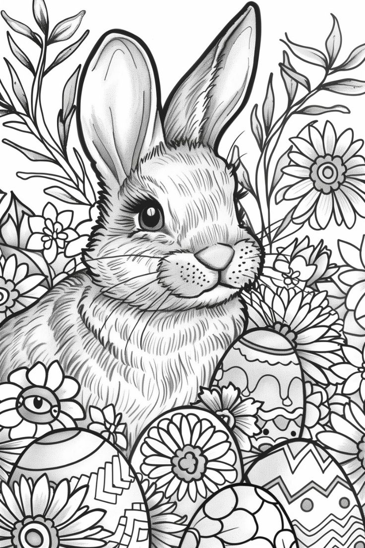 Easter Coloring Pages 2024 Free Printable