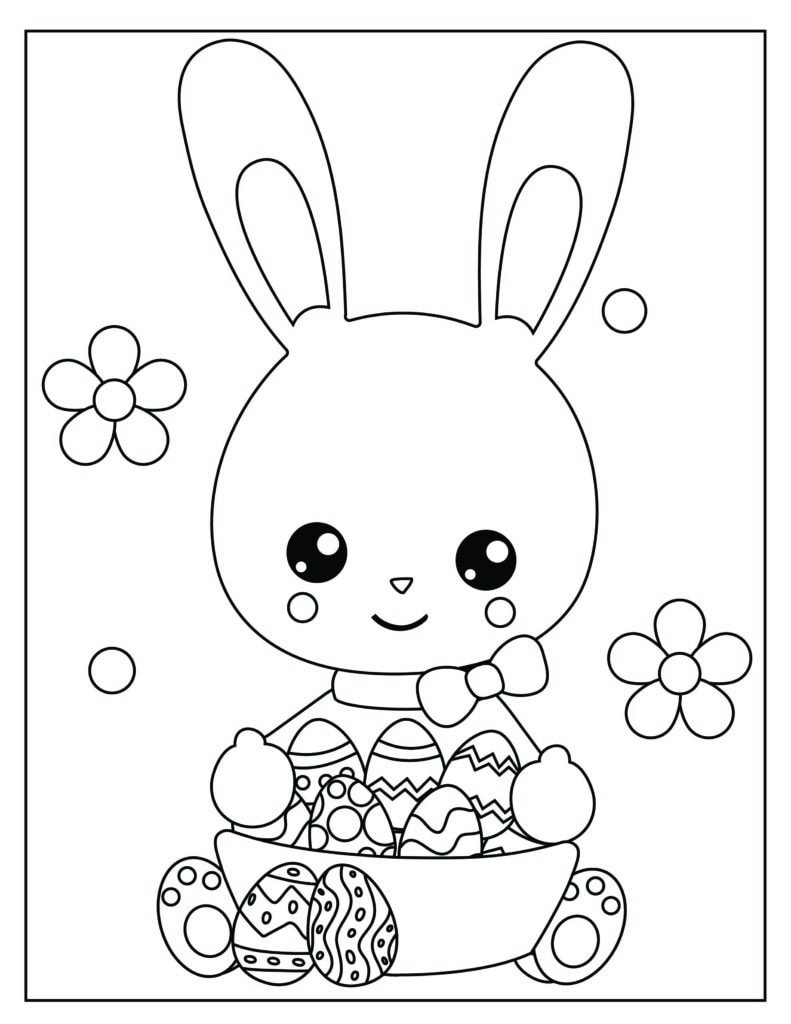 cute easy easter coloring pages cute easy easter coloring pages