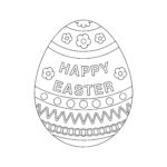 Easter Egg Coloring Page Easter Egg Colouring In Page easter Egg Svg Printable Silhouette Cut Files Cricut Cut Files Svg Files Etsy