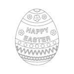 Easter Egg Coloring Page Easter Egg Colouring In Page easter Egg Svg Printable Silhouette Cut Files Cricut Cut Files Svg Files Etsy