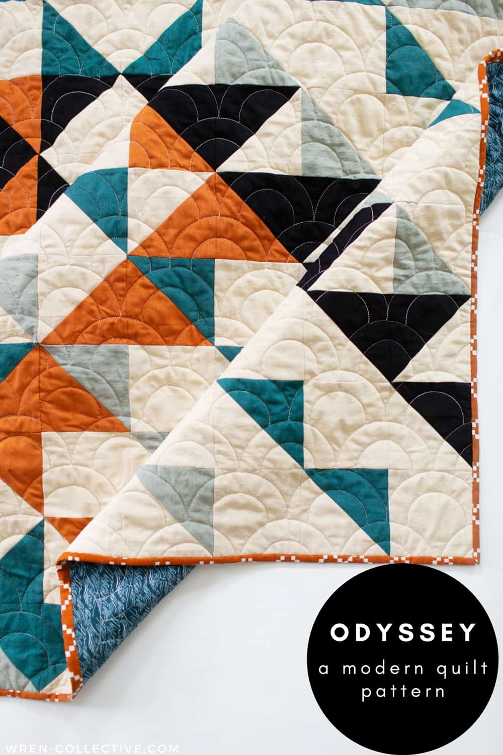 Easy And Modern Half Square Triangle Quilt Pattern Get To Know Odyssey