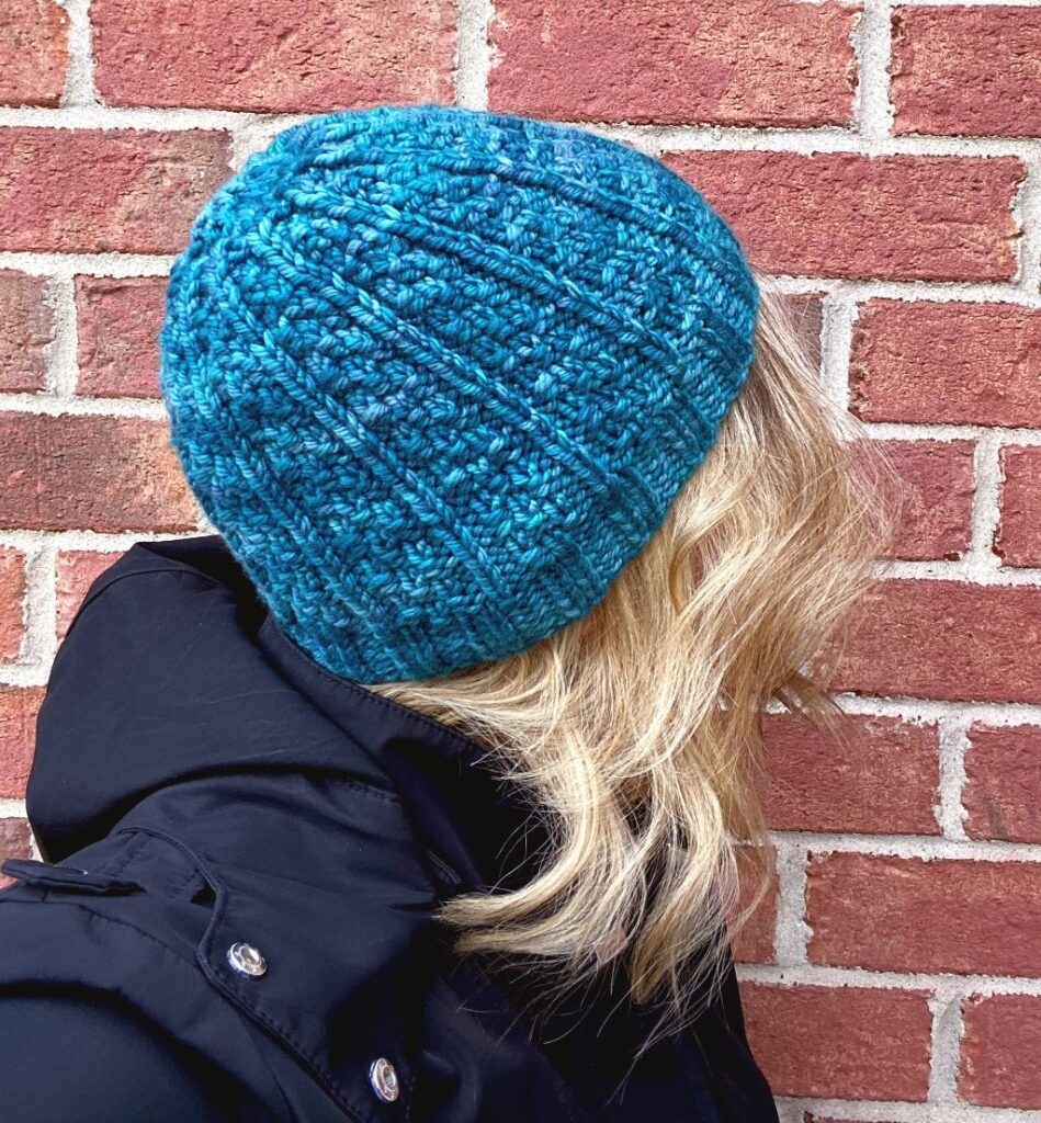 Easy Bulky Knit Winter Beanie Free Pattern Love Life Yarn 