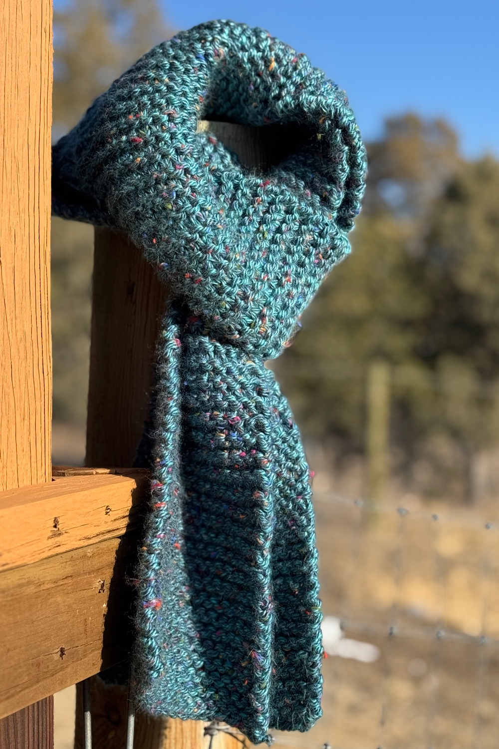Easy Chunky Scarf PDF Knitting Pattern PurlsAndPixels