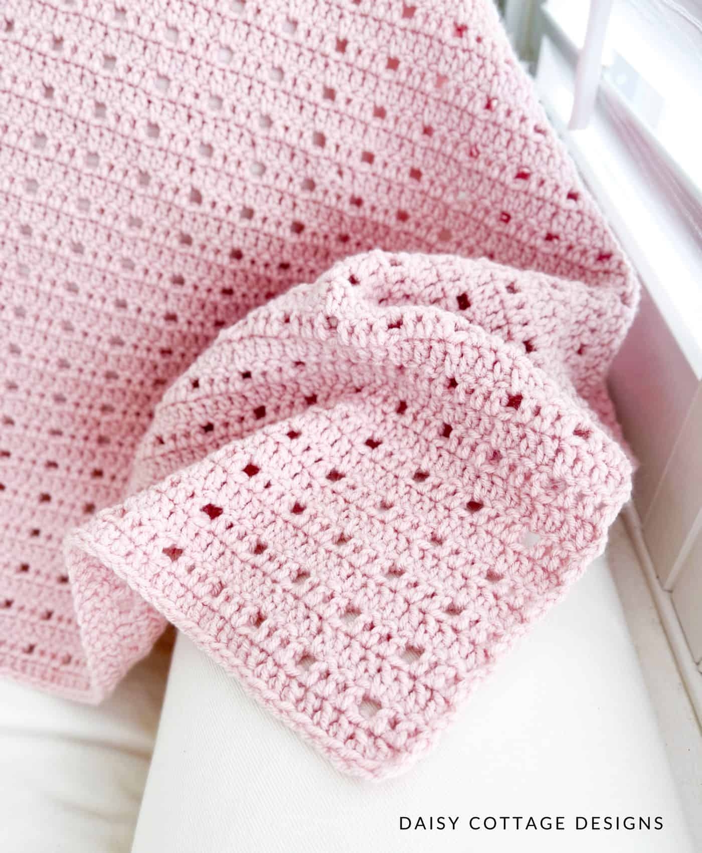 easy baby blanket crochet pattern free