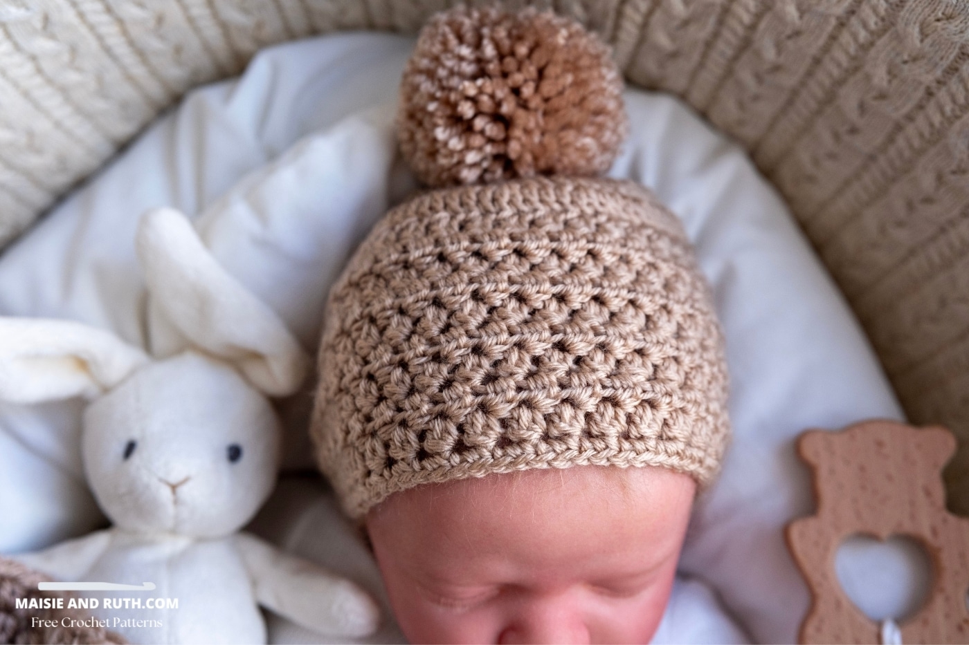 Easy Crochet Baby Hat A Free Pattern Maisie And Ruth