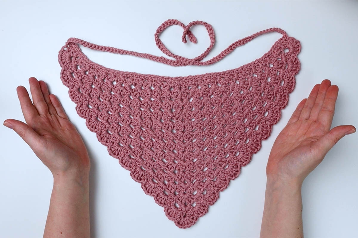 Easy Crochet Bandana Free Pattern Video Tutorial Marching North