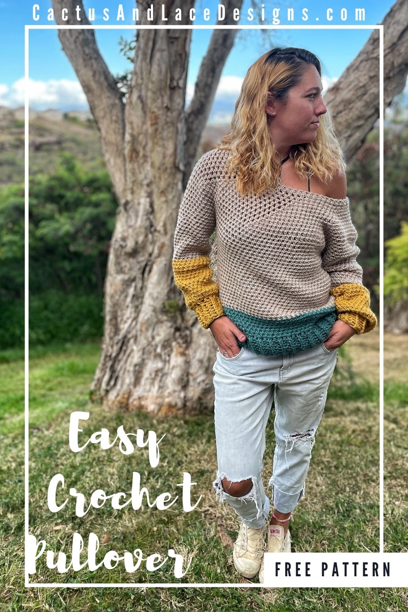 free crochet pullover sweater patterns