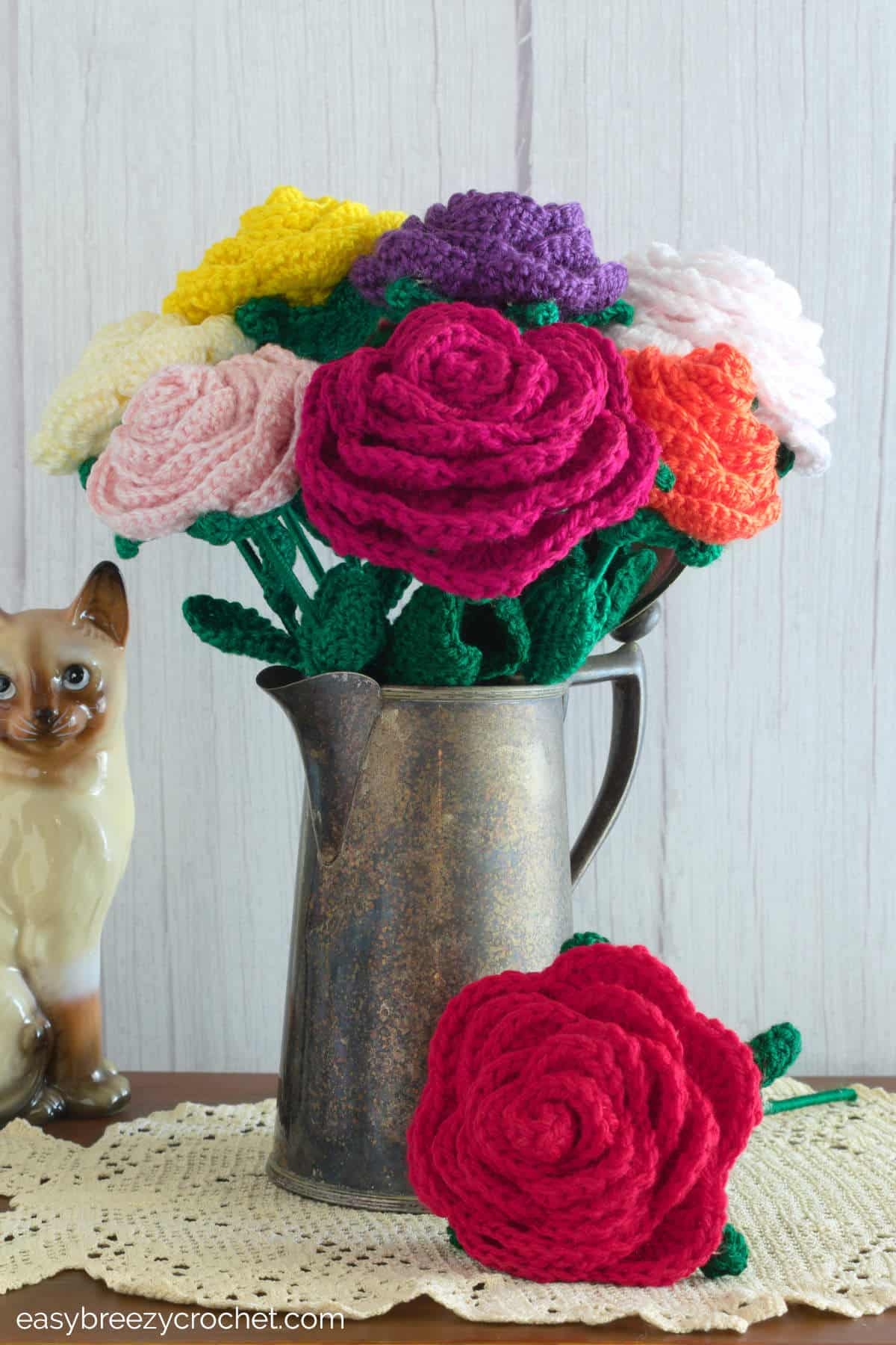 easy crochet flower pattern