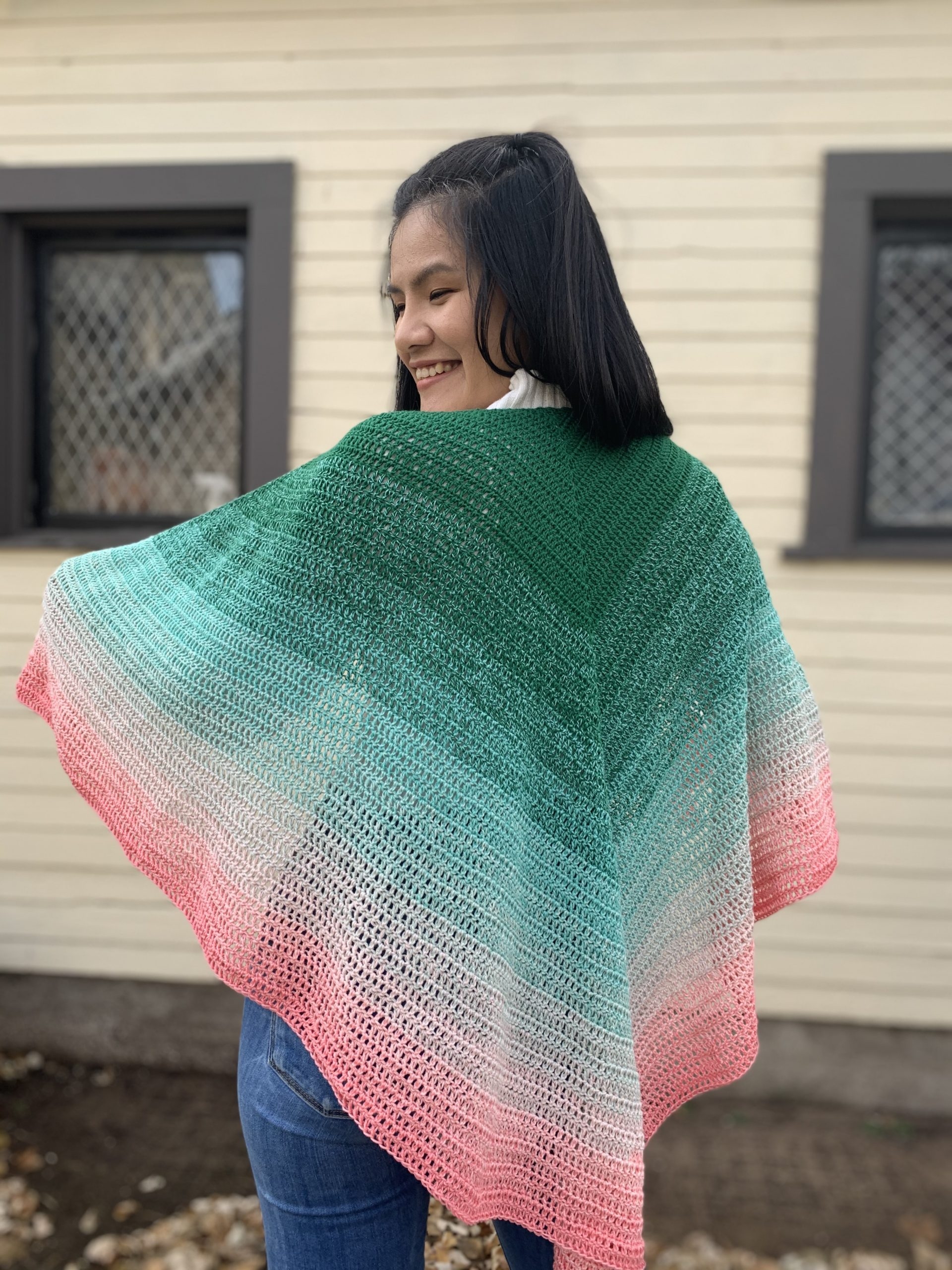 Easy Crochet Shawl Pattern KnitcroAddict