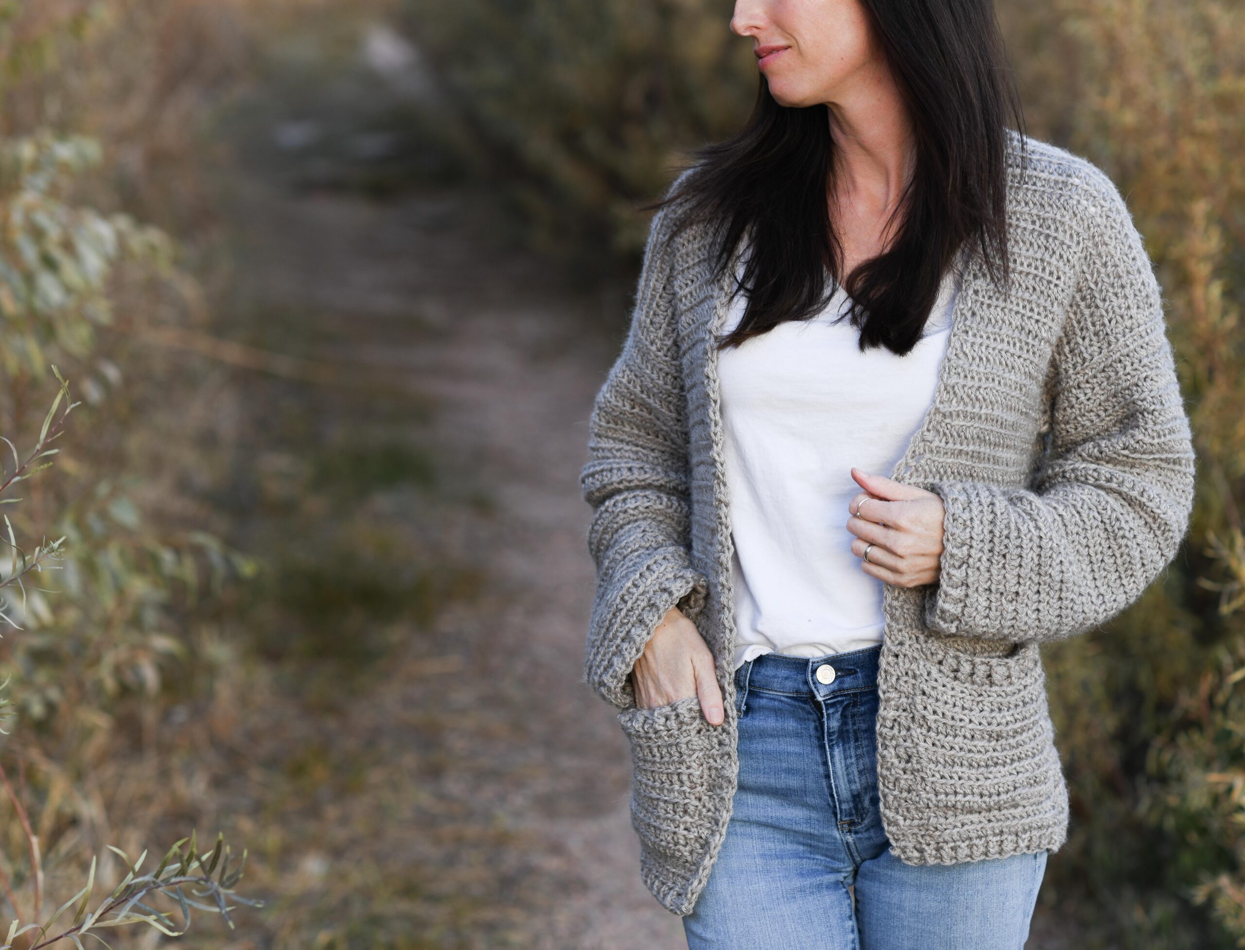 Easy Crochet Sweater Pattern Boyfriend Cardigan Mama In A Stitch