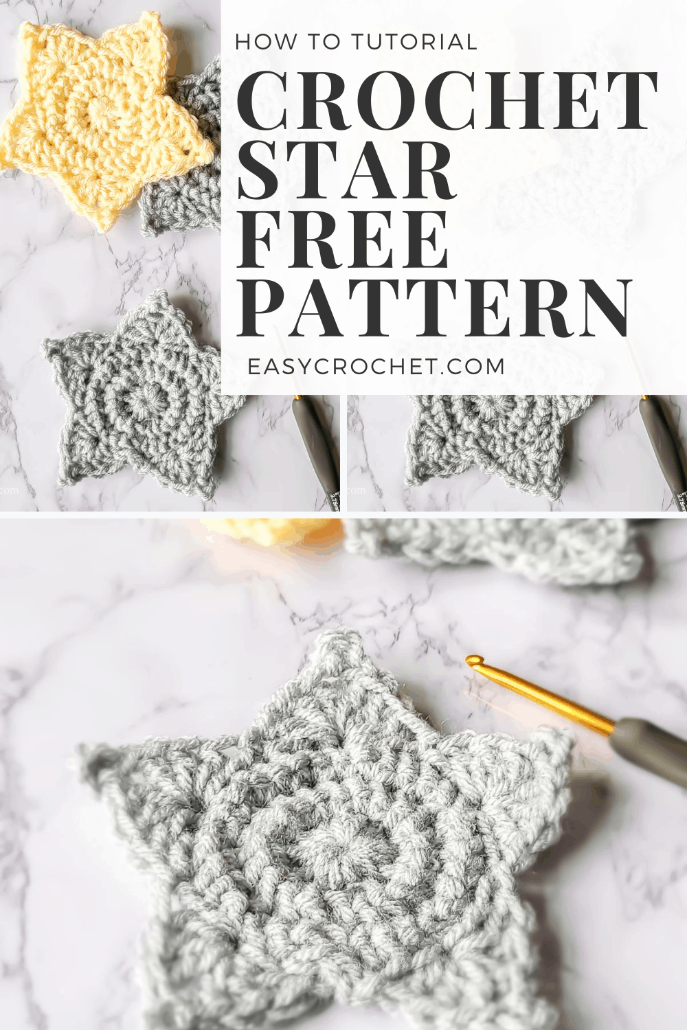 free crochet star pattern