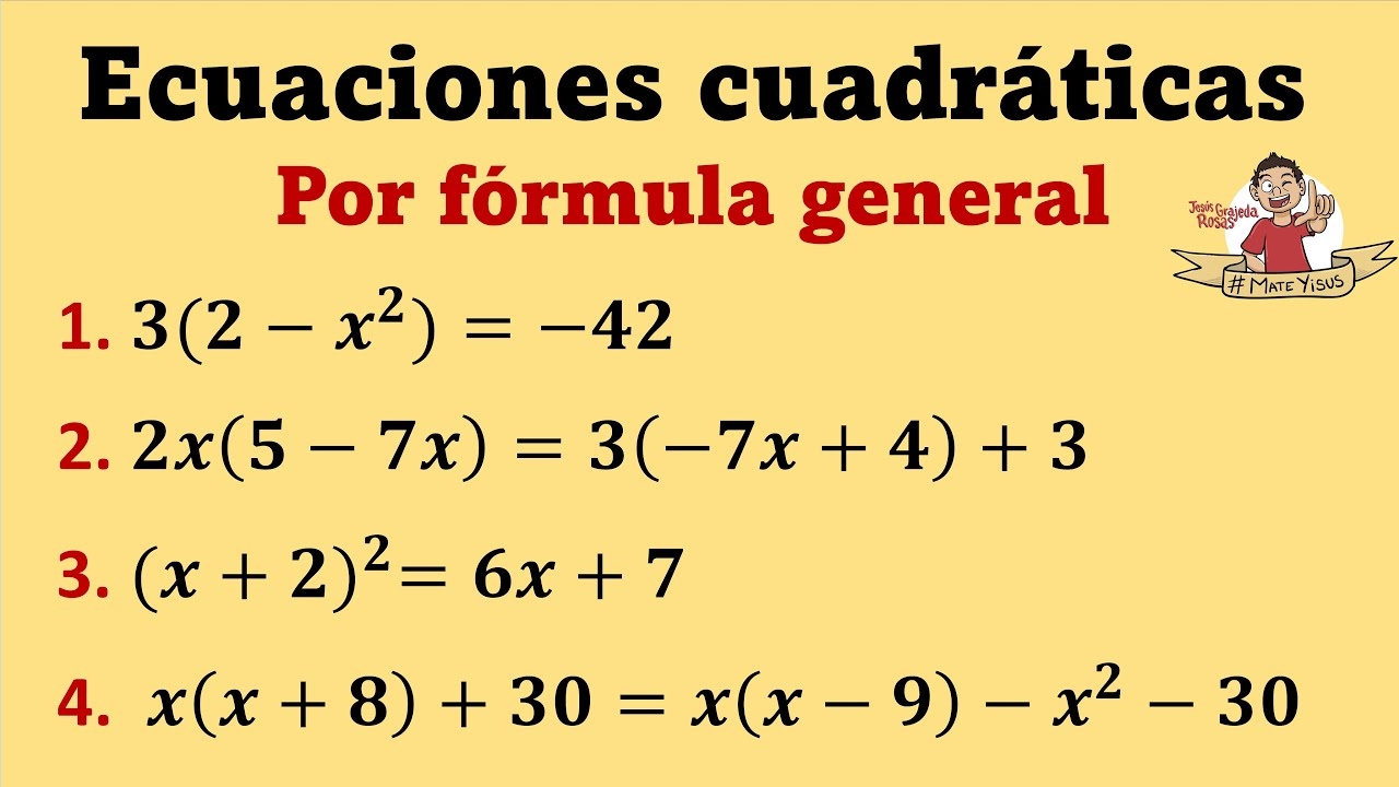 Ecuaciones Cuadr ticas Desordenadas As Podemos Resolverlas F cilmente YouTube