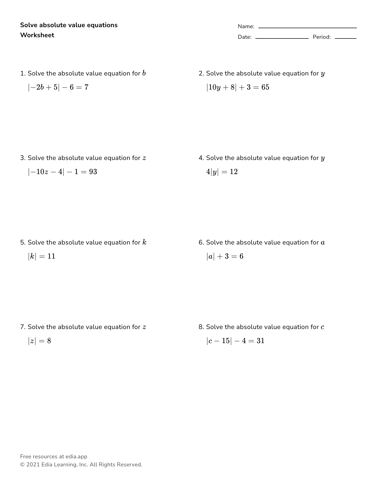Edia Free Math Homework In Minutes Worksheets Library