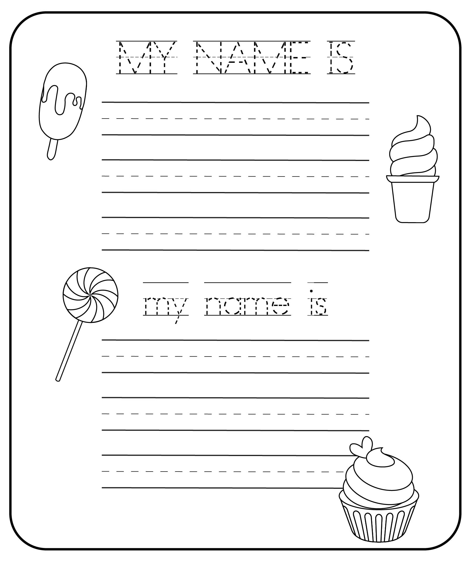 trace my name worksheet trace my name worksheet