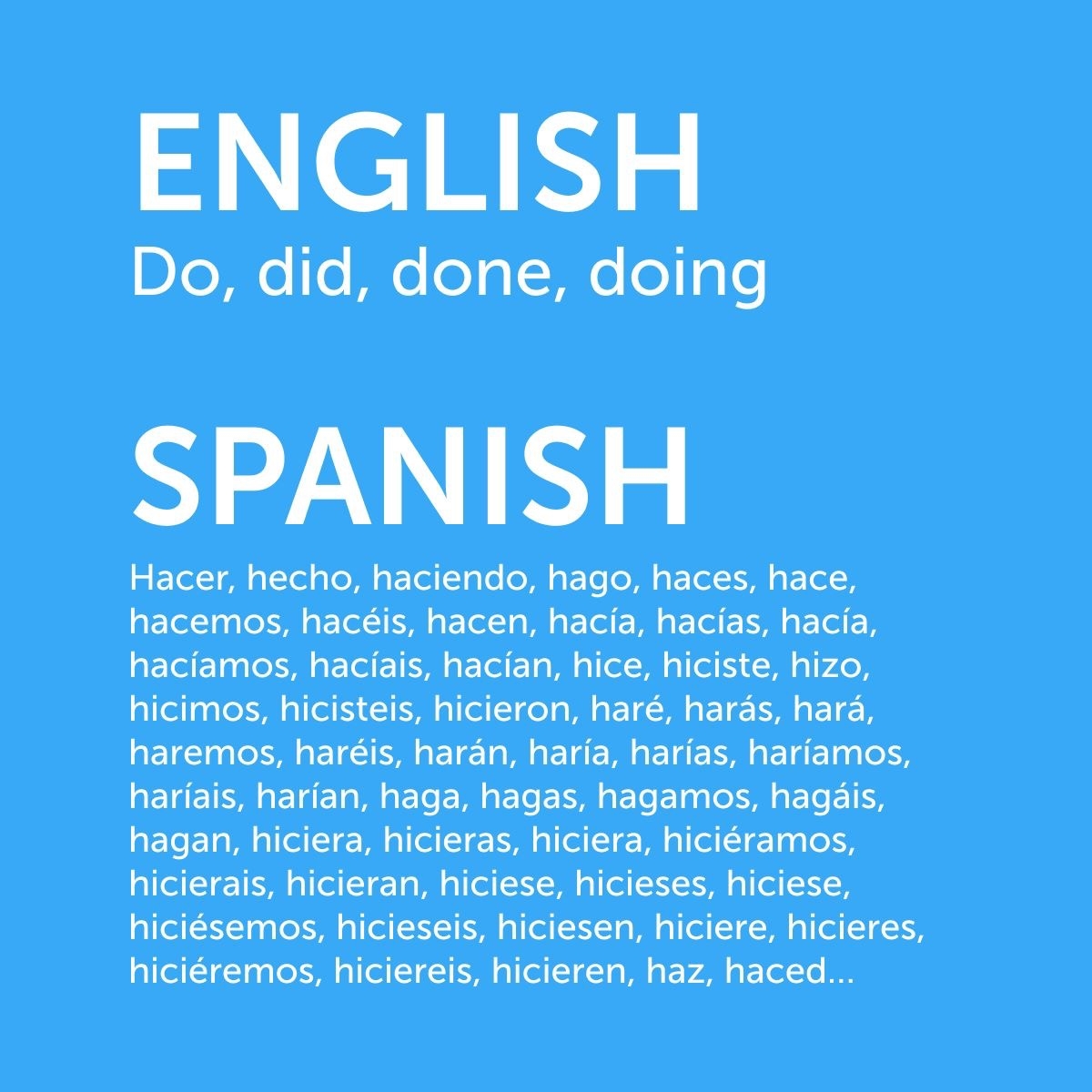 El Verbo Hacer En Ingl s Y En Espa ol Smyth Academy Madrid