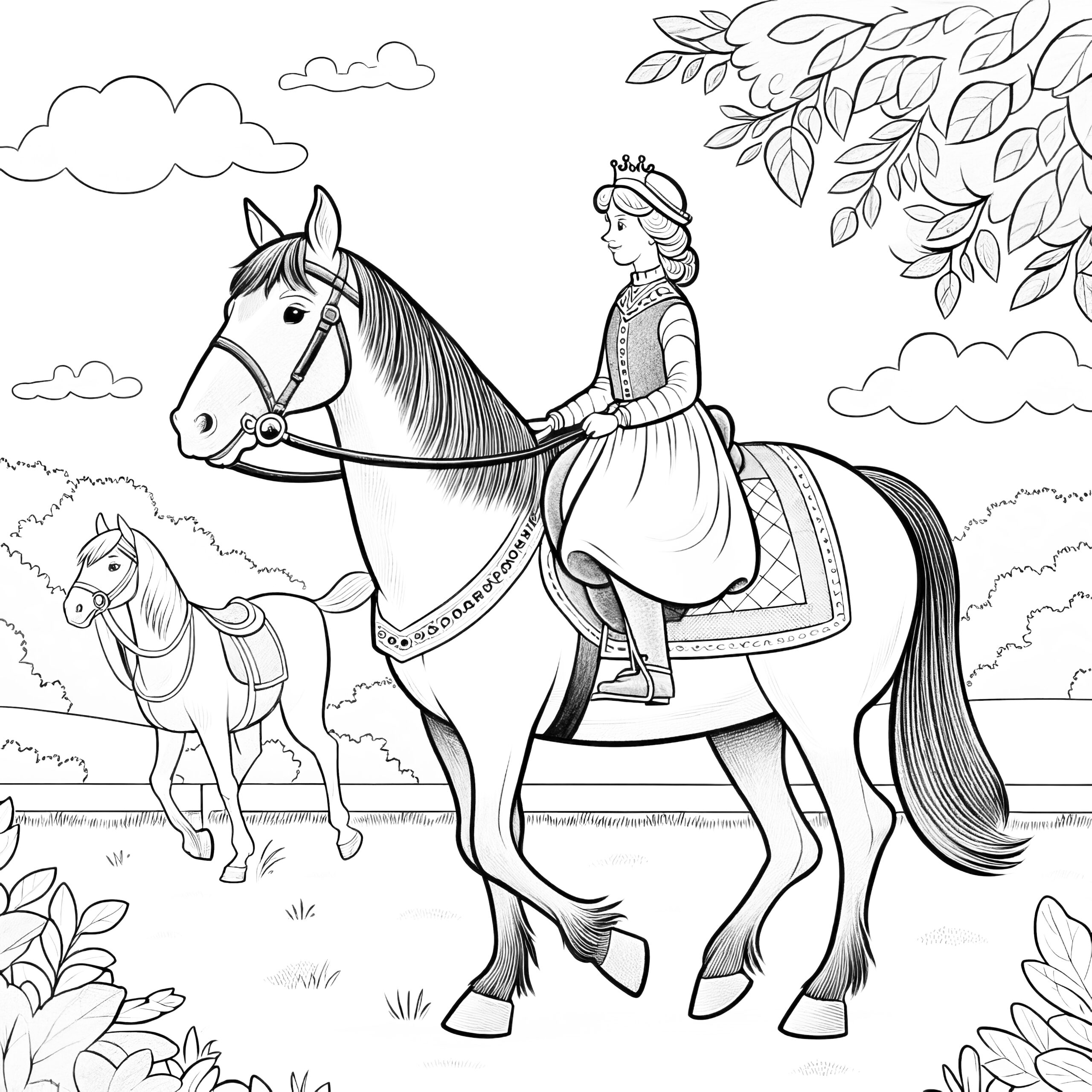 horse free coloring pages