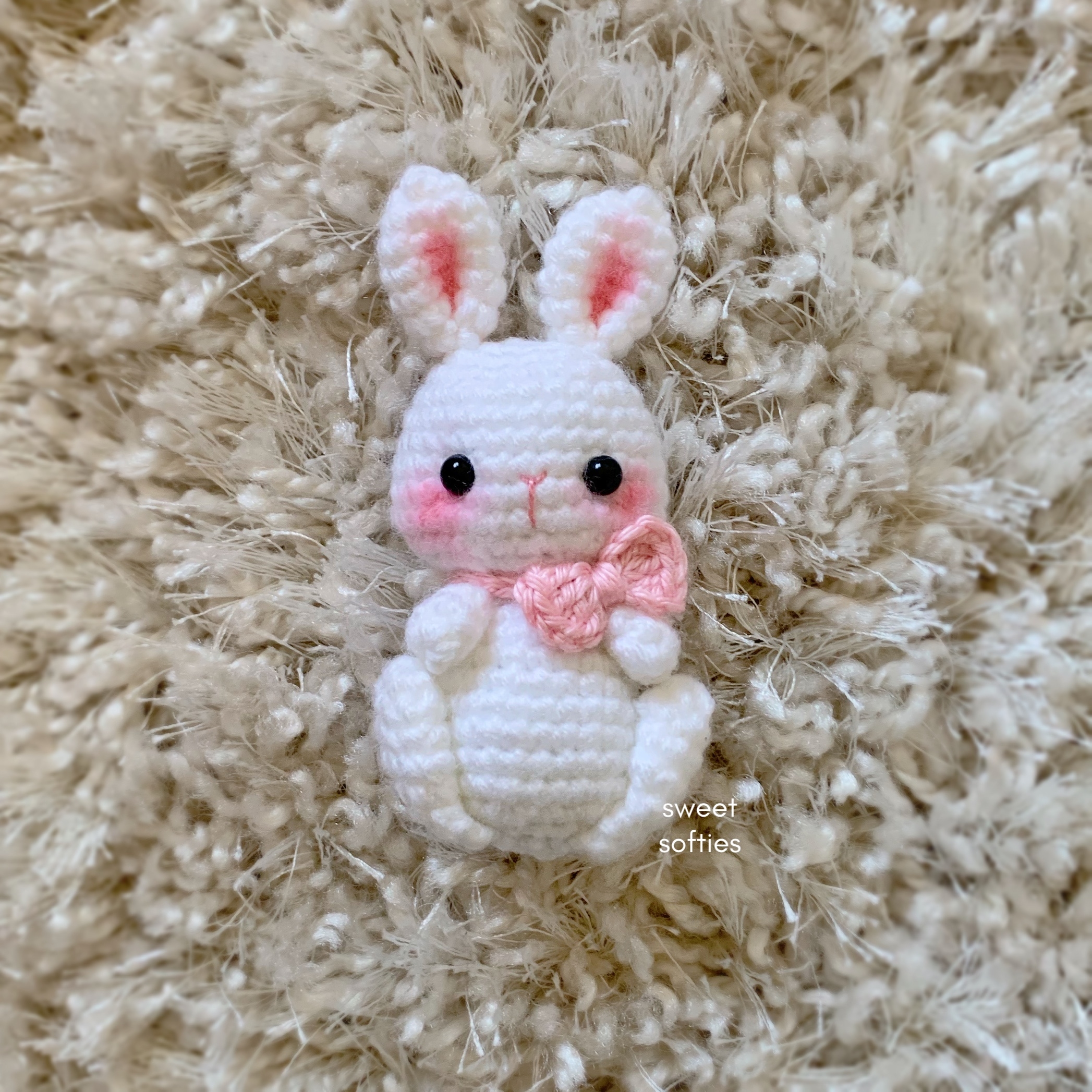 Ellie The Easter Bunny Free Amigurumi Crochet Pattern Sweet Softies