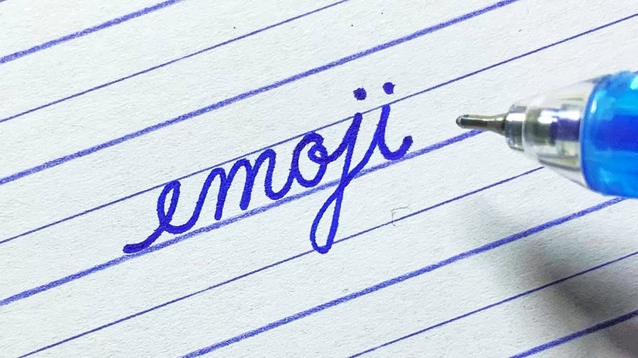 Emoji In Neat And Clean Cursive Writing Beautiful Cursive Handwriting Calligraphy I Write YouTube Emoji In Neat And Clean Cursive Writing Beautiful Cursive Handwriting Calligraphy I Write YouTube