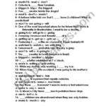 English Worksheets Choose The Correct Option Worksheets Library