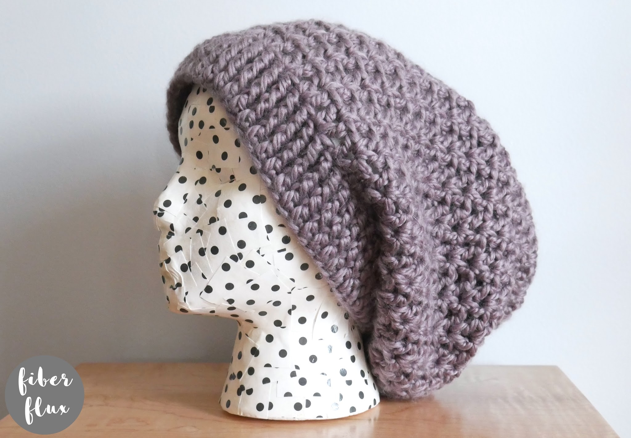 Estelle Crochet Slouch Hat Free Pattern Video Tutorial Fiberfluxblog