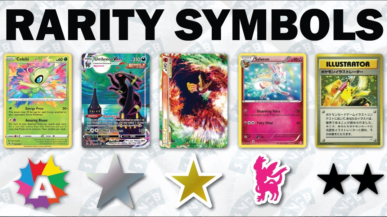 Every Pok mon Rarity Symbol Explained YouTube