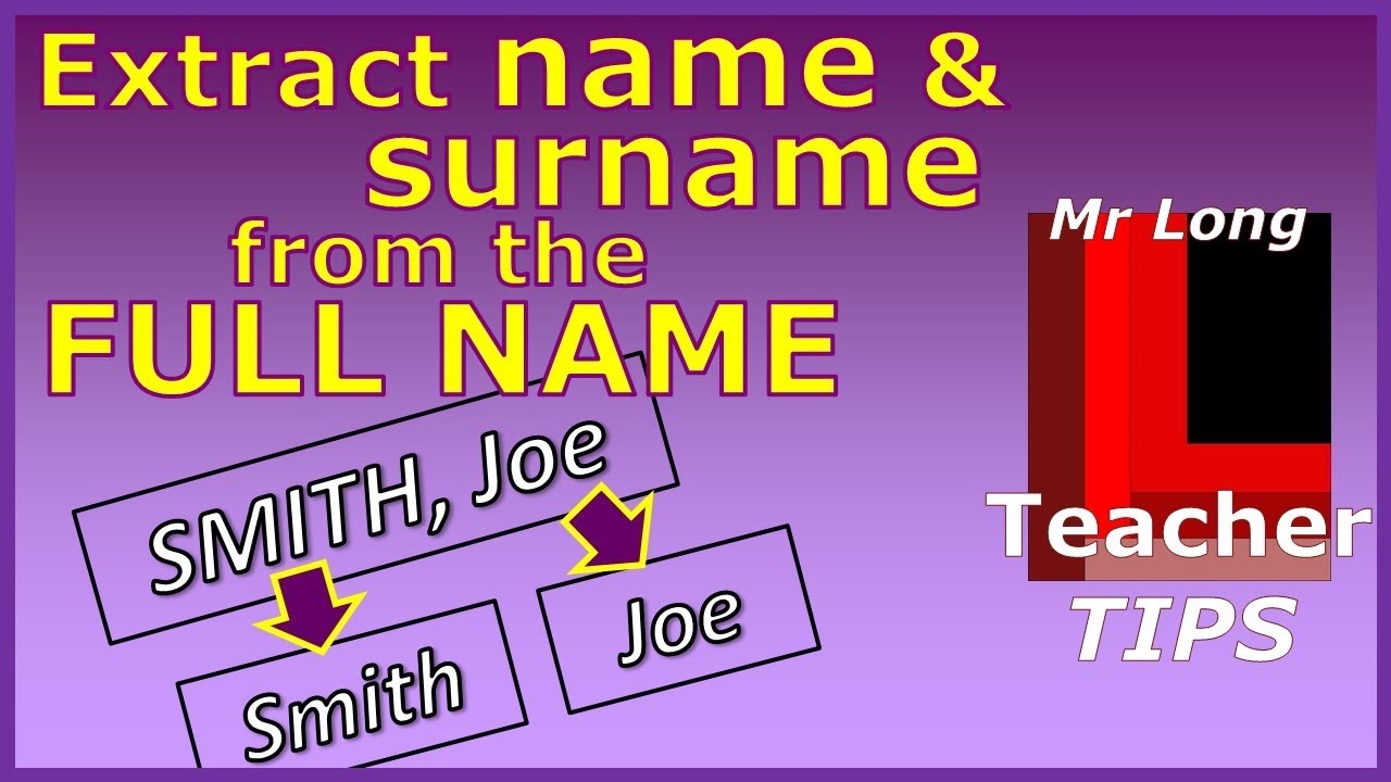 first name and surname