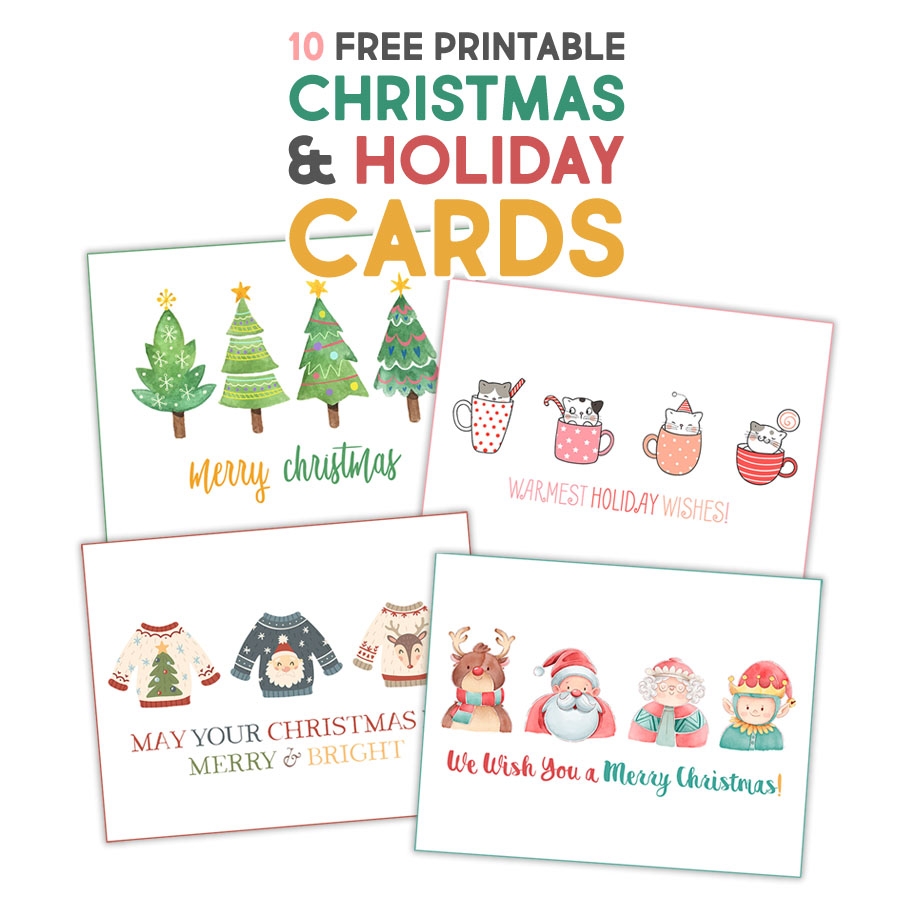 Fabulous Free Printable Christmas Holiday Cards The Cottage Market Fabulous Free Printable Christmas Holiday Cards The Cottage Market
