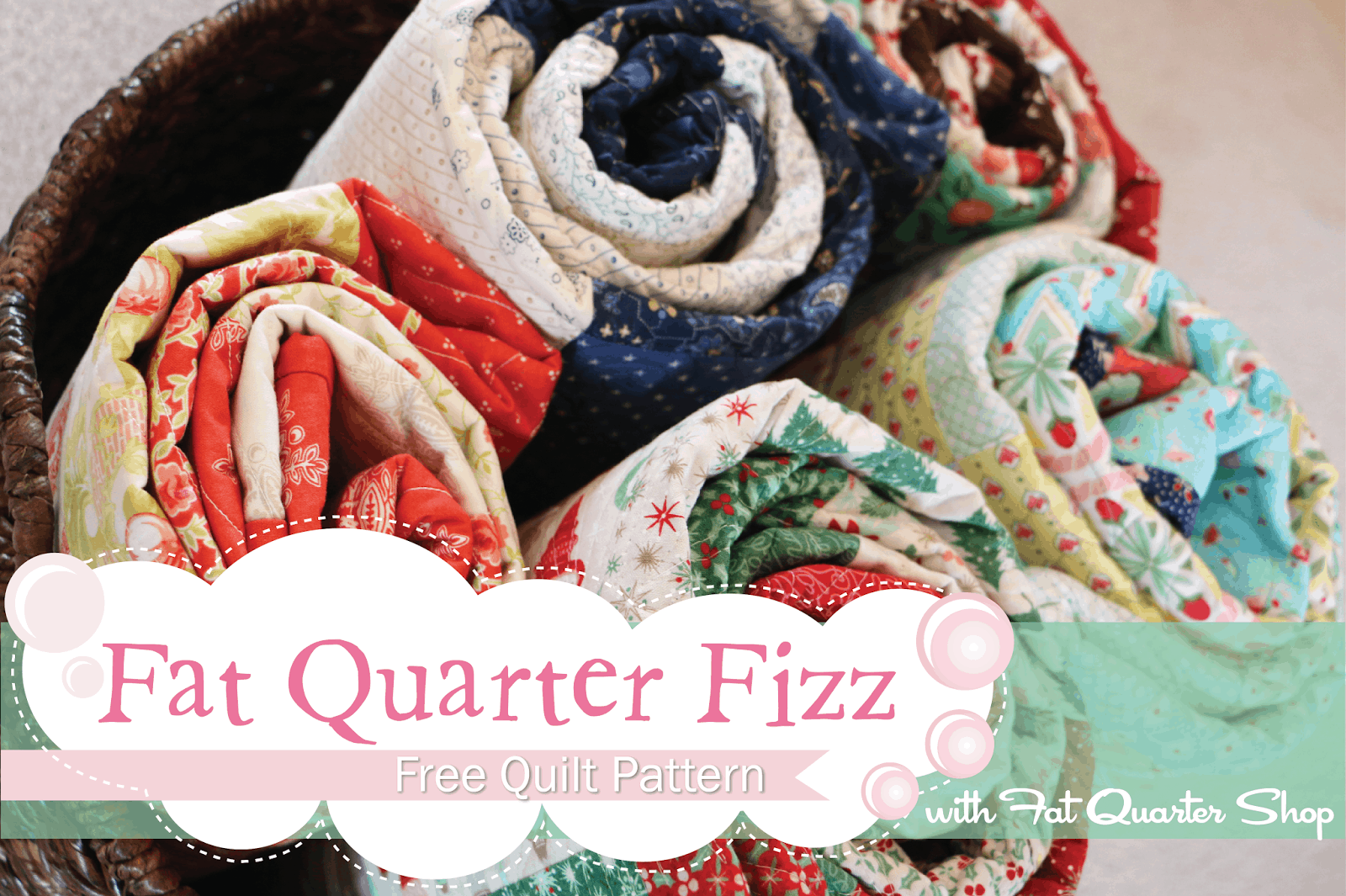 Fat Quarter Fizz Free Quilt Pattern With Fat Quarter Shop The Jolly Jabber Quilting Blog