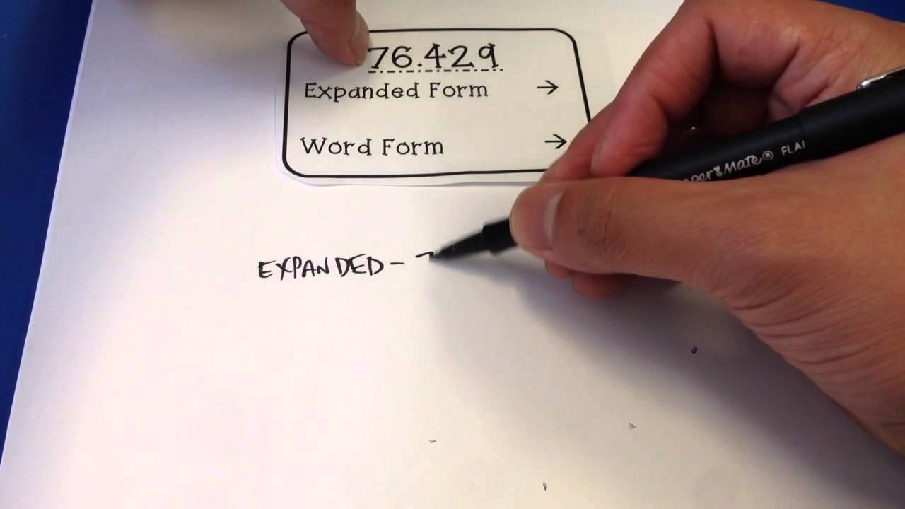 word form of a decimal word form of a decimal