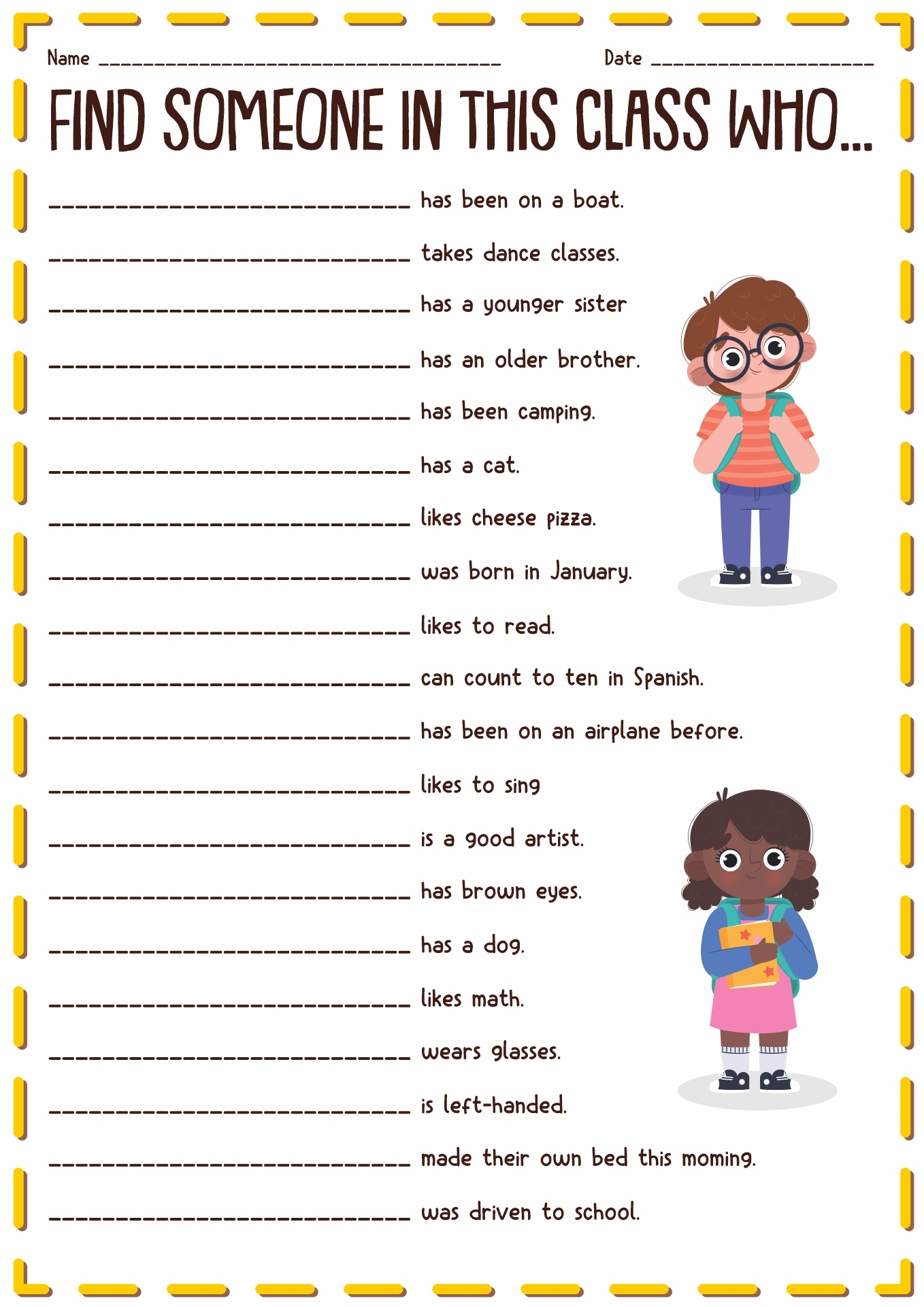 Find Someone Who Questionnaire Sheets teacher Made Worksheets Library