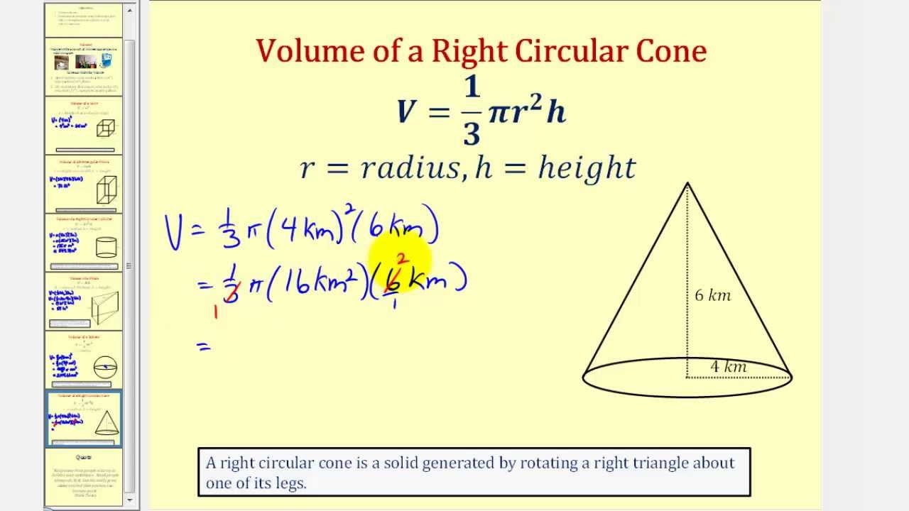 Find The Volume Of Common Solids YouTube