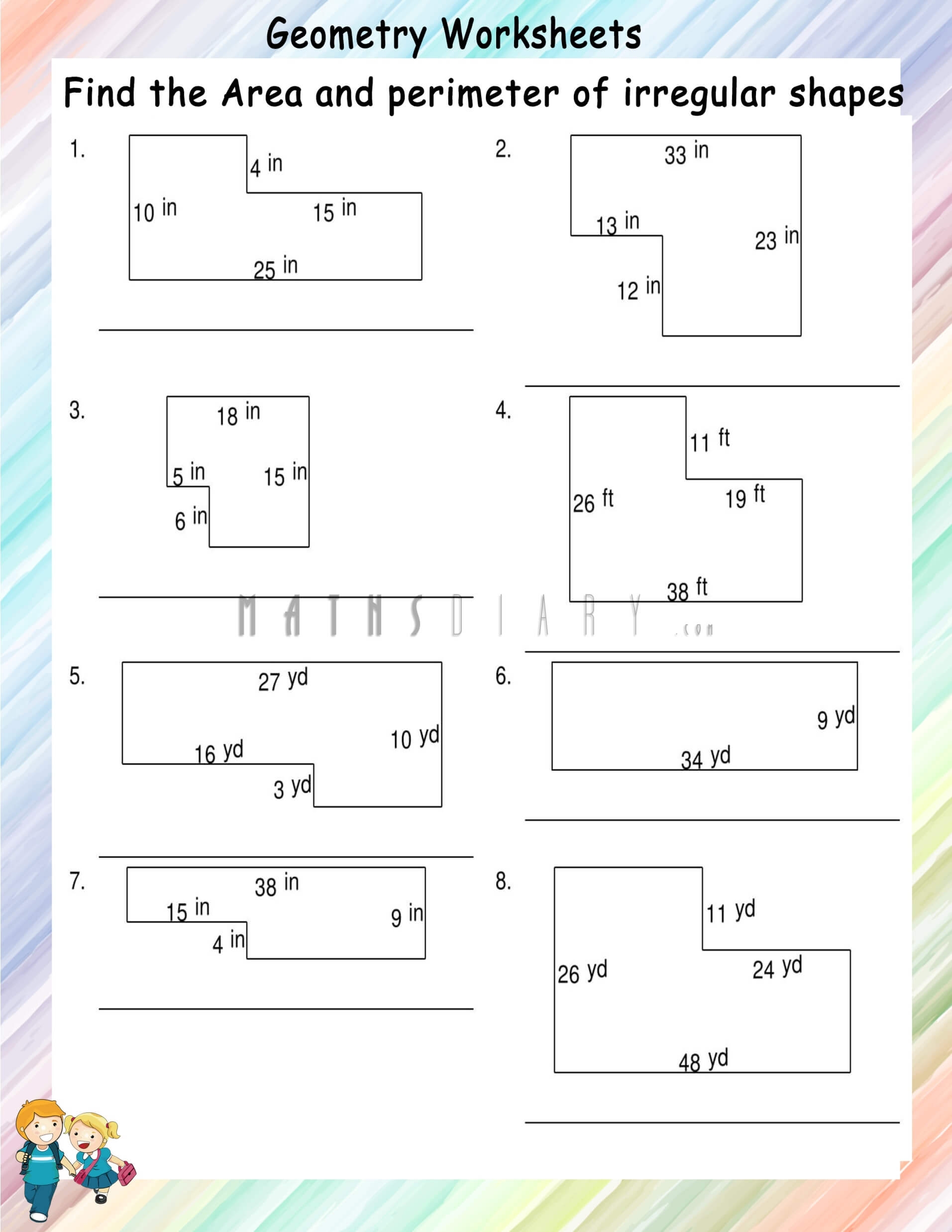 Finding Area And Perimeter Of Irregular Shapes Math Worksheets Worksheets Library Finding Area And Perimeter Of Irregular Shapes Math Worksheets Worksheets Library