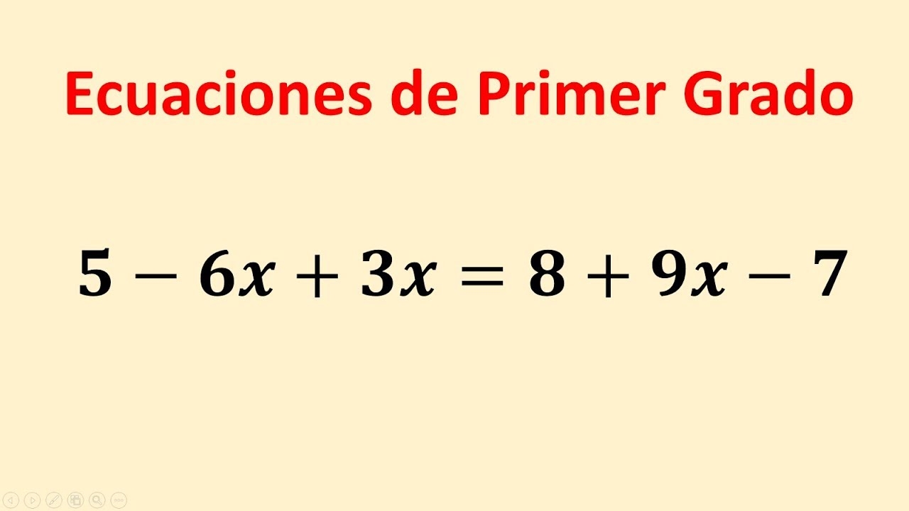 First Degree Equations With One Variable YouTube First Degree Equations With One Variable YouTube