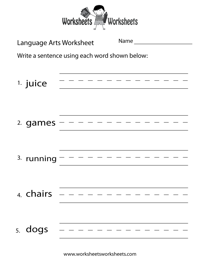 First Grade Language Arts Worksheets Worksheets Library
