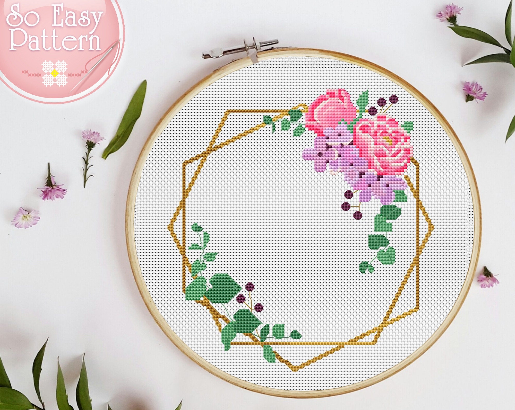 cross stitch flower patterns