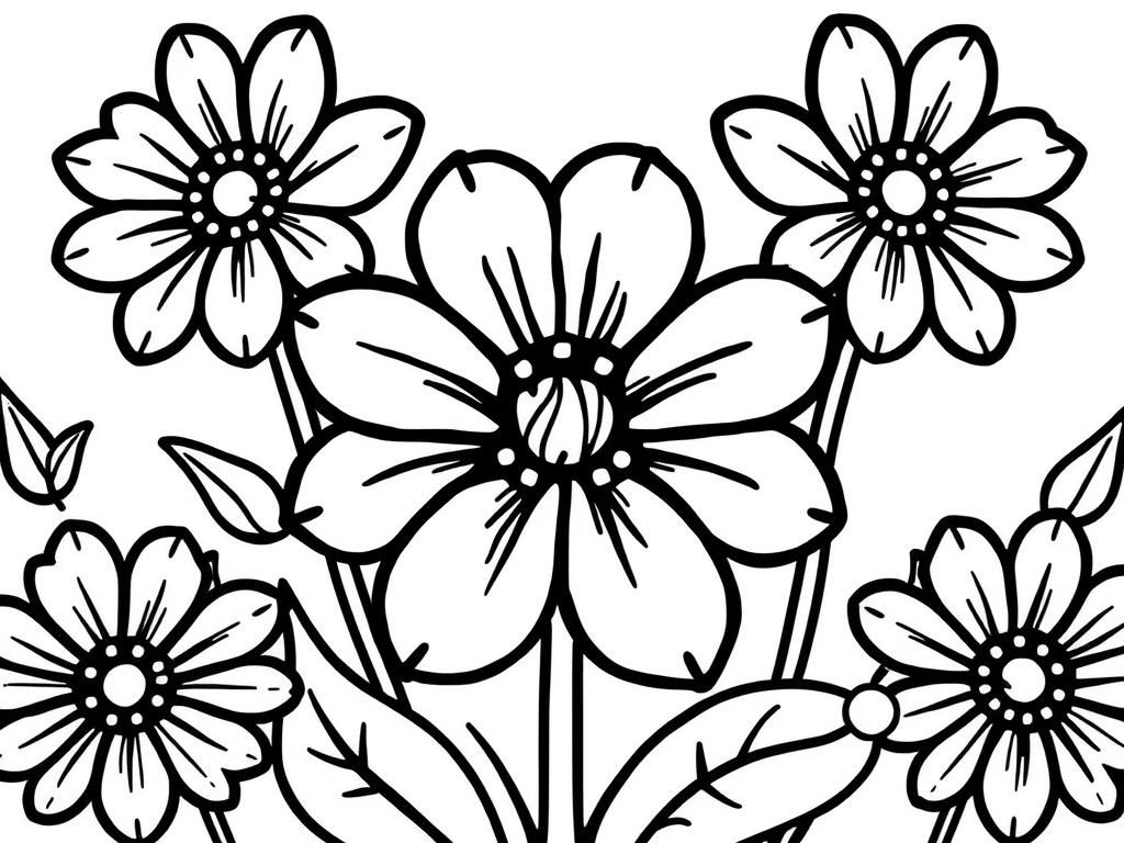 coloring pages flowers printable