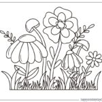 Flower Coloring Pages Happy Toddler Playtime