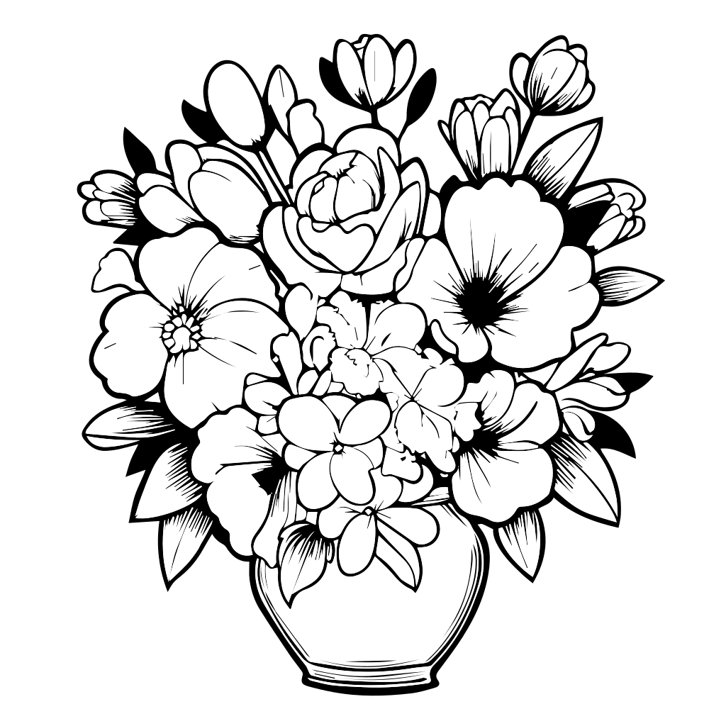 beautiful flower coloring pages beautiful flower coloring pages