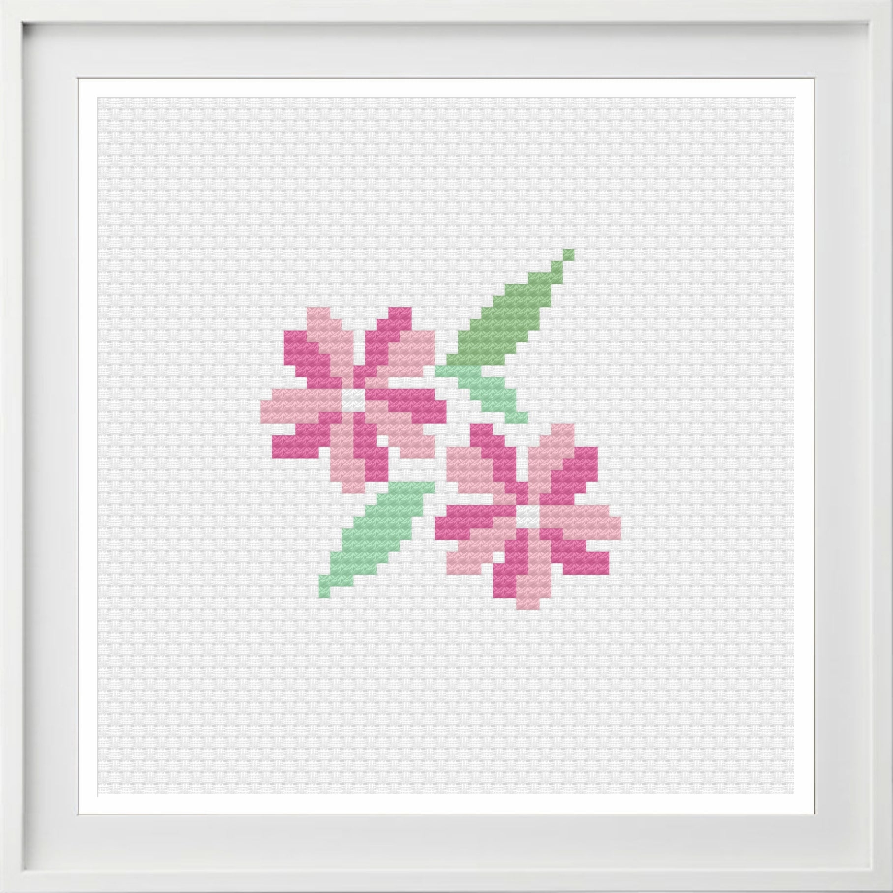 Flowers Cross Stitch Pattern Modern Instant Download Small Mini Plants Pretty Simple Floral Bouquet Beginner Easy Etsy
