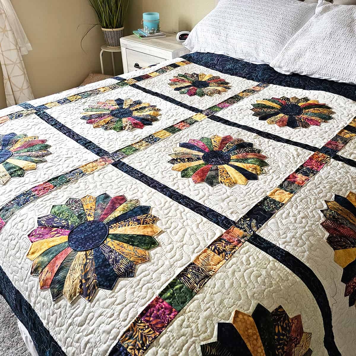 Flowing Meadow Dresden Quilt Freemotion By The River
