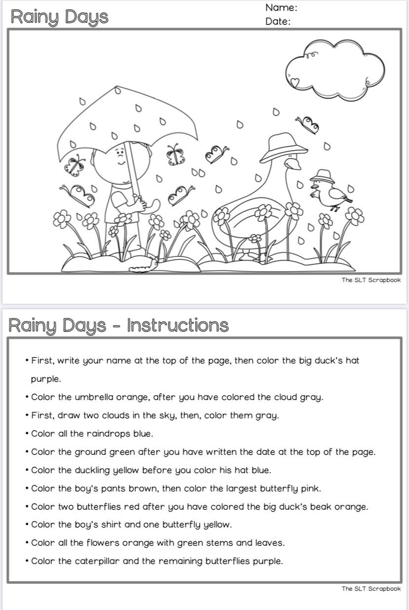 Following Directions Worksheets For Students StoryboardThat Worksheets Library