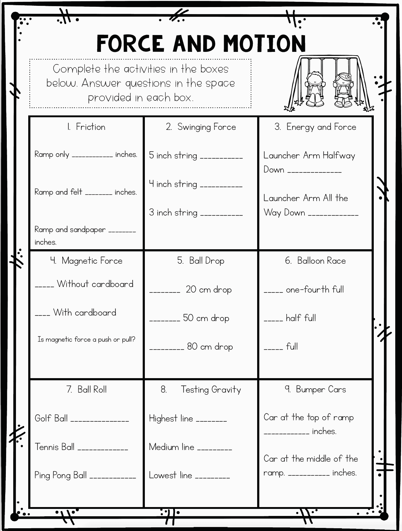 Force And Motion Worksheets amp Stations Ashleighs Education Journey Worksheets Library Force And Motion Worksheets amp Stations Ashleighs Education Journey Worksheets Library