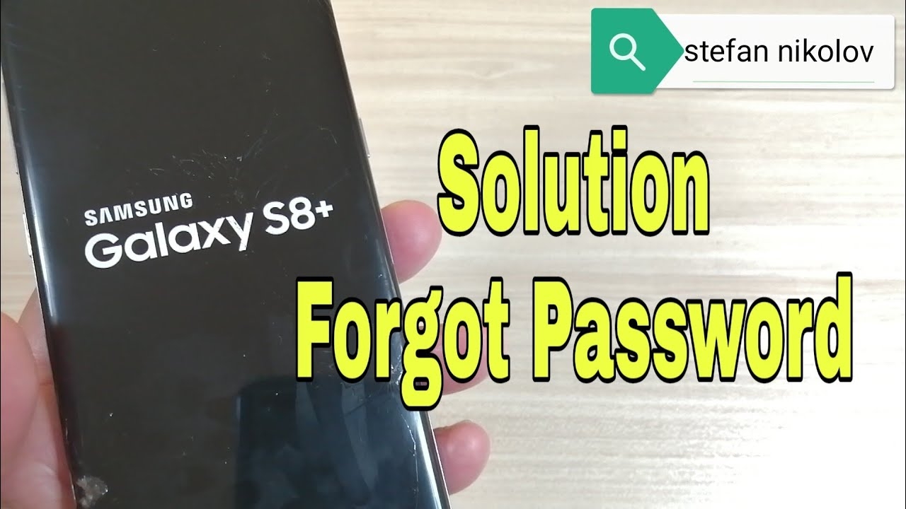 Forgot Password Samsung S8 Plus SM G955F Unlock Pattern Pin Password Lock YouTube